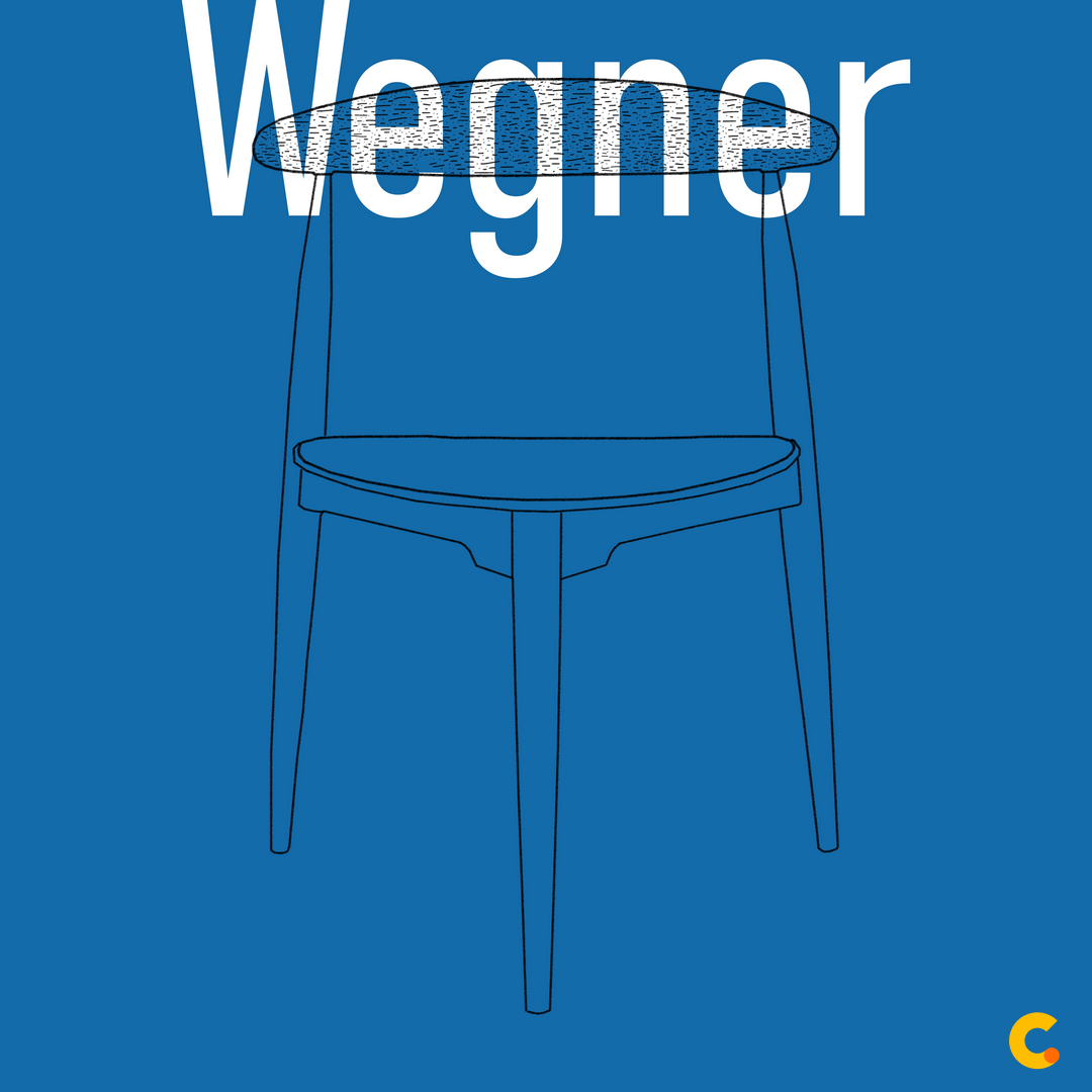 wegner židle ilustrace